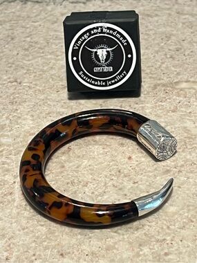 Gypsy Silver - Engraved Reclaimed Silver Cuff - OS - New in Box